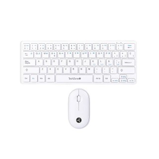 Kits para Teclado Y Mouse TECHZONE Young Pop White