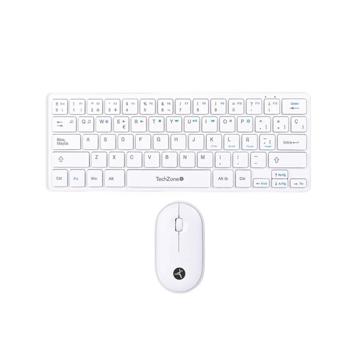 Kits para Teclado Y Mouse TECHZONE Young Pop White