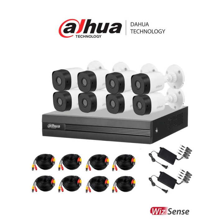 Kit de Videovigilancia Dahua Technology DH-KIT/XVR1B08-I/8-B1A21N-0360B