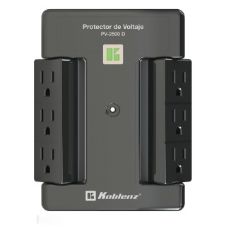 Protector de voltaje, 2500 VA /2000 W, 6 cont KOBLENZ PV-2500 D