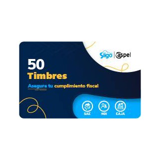 Timbres Fiscales ASPEL FACTE/50 Electrónicos