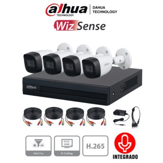 Kit de videovigilancia Dahua Technology DH-KIT/XVR1B04-I/4-HFW1200CMN-A-0280B-S5