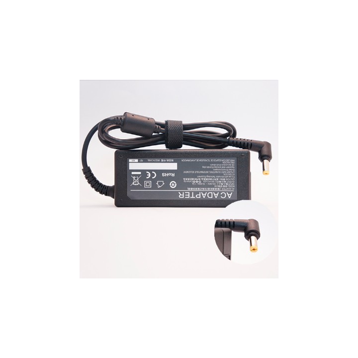 Cargador de Laptop GENERICO Adaptador de Corriente 65W 19V-3.42A