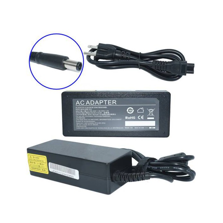 Cargador para Laptop GENERICO Adaptador de Corriente 65W 18.5V-3.5A