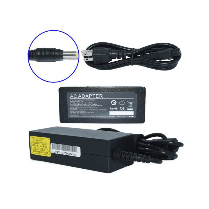 Cargador de Laptop GENERICO 65W AC-HP Punta Amarilla