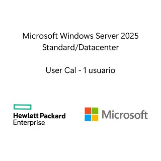 Sistema Operativo Hewlett Packard Enterprise LTU de Microsoft Windows Server 2025 1 usuario CAL