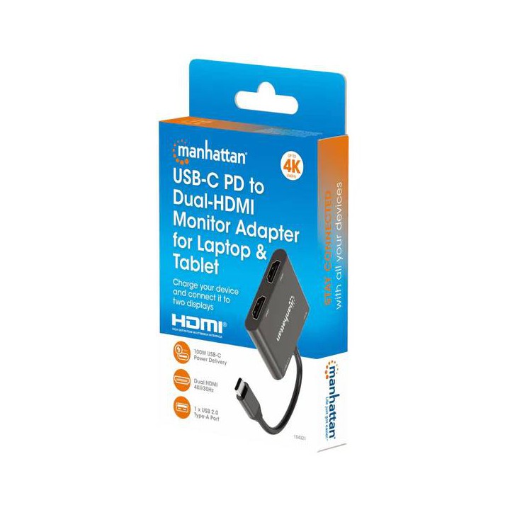 Convertidor USB C HDMI MANHATTAN 154321