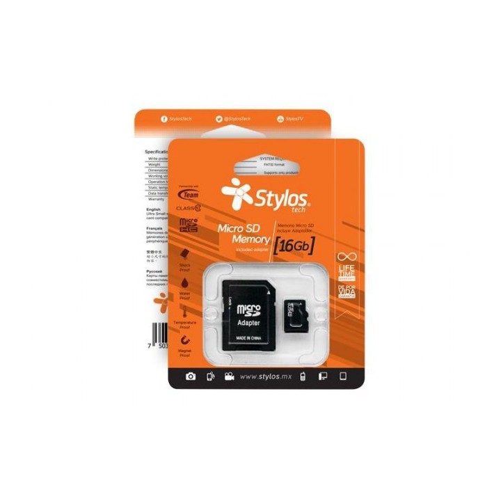 Memoria Micro SD Stylos STMS161B