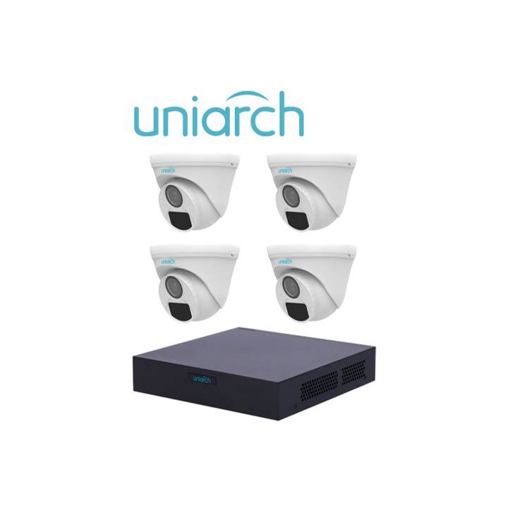 Kit de videovigilancia UNIARCH XVR301-04F/4*UAC-T112-F28 