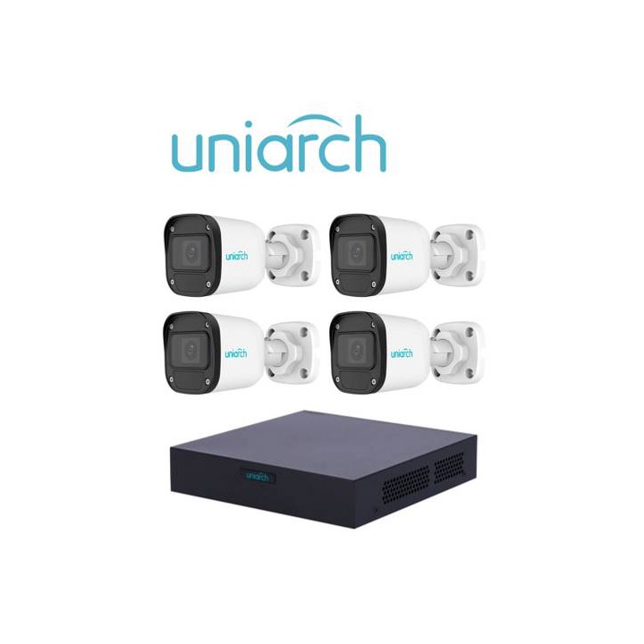 Kit de videovigilancia UNIARCH XVR301-04F/4*UAC-B112-F28