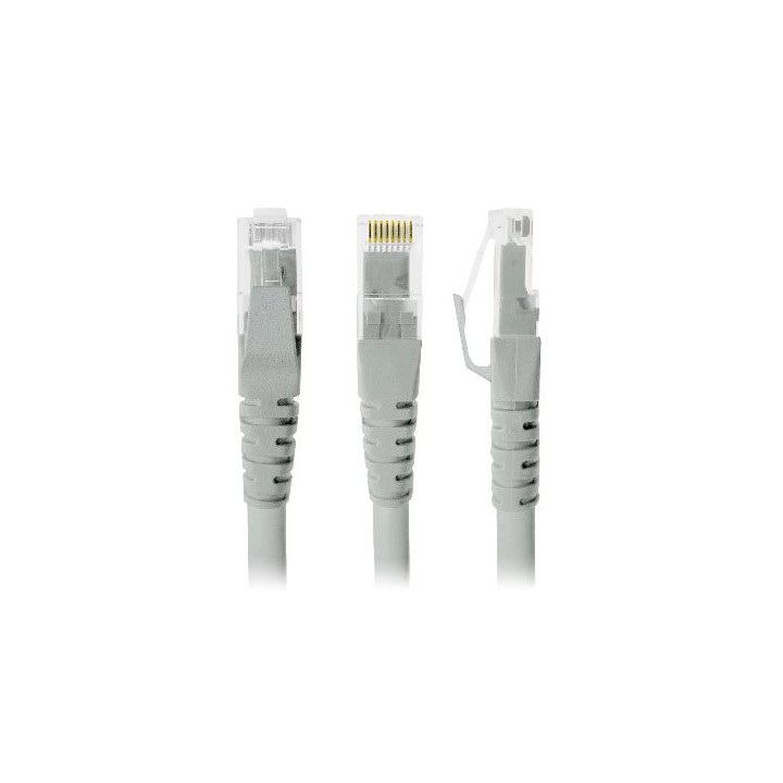 CABLE DE PATCH RED, CAT6 UTP, GRIS, 1.0 M BROBOTIX 308194
