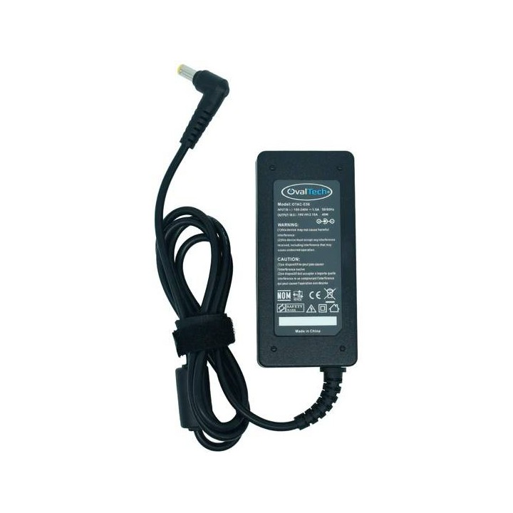 Adaptador para Computadora NETBOOK OVALTECH 19V/2.15AH C/Blister + USB